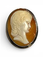 Brosche Mandile 1922 Dame Cammei  in Silber Conchiglia 2MSPCM30